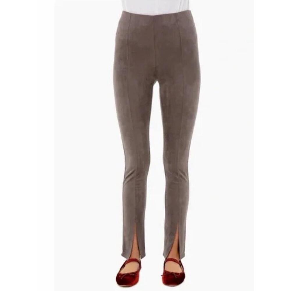 Pomander Place Concrete Tuckernuck Suede Slit-Front Sloane Leggings Modern Sz S